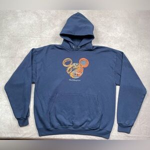 VTG Walt Disney World Year of the Dragon Chinese Mickey Mens XL Pointed Hoodie